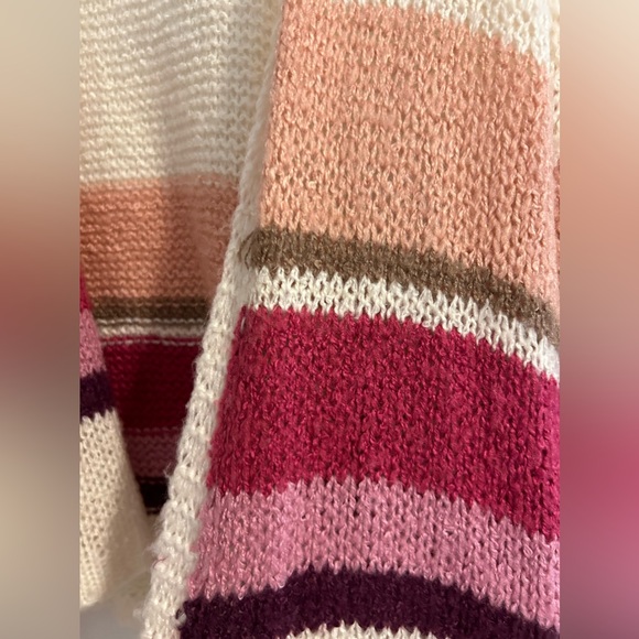 Francesca’s Pink Striped Cardigan - Picture 6 of 7